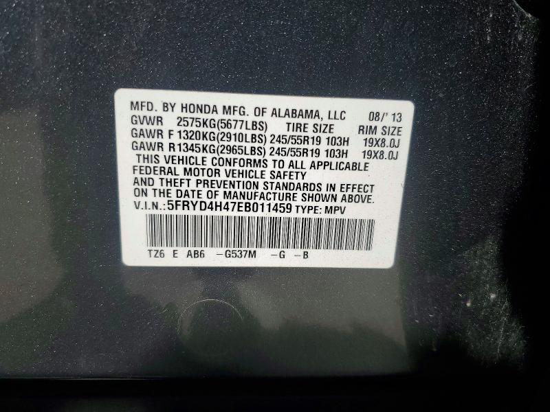 Aukcja sprzedaży 2014 Acura Mdx, vin: 5FRYD4H47EB011459, numer aukcji: 55195186