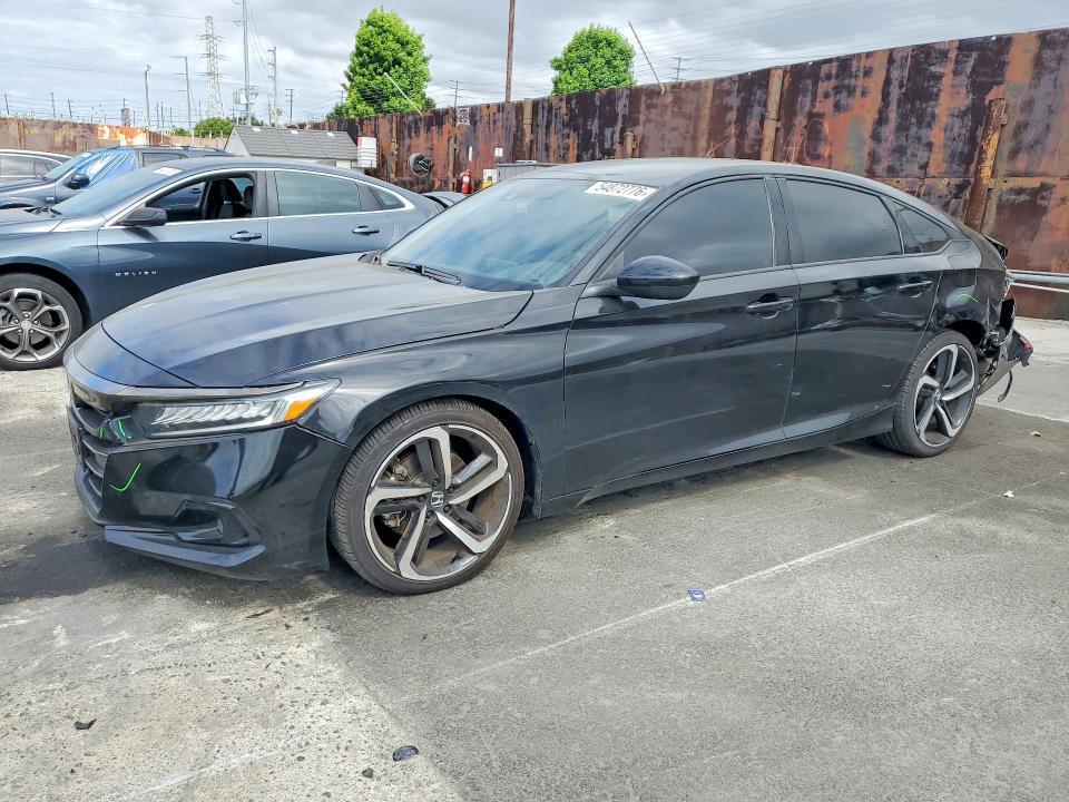 54872776 :رقم المزاد ، 1HGCV1F38MA070563 vin ، 2021 Honda Accord مزاد بيع