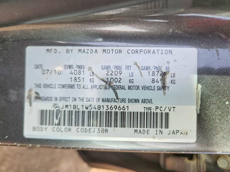 Aukcja sprzedaży 2011 Mazda 3, vin: JM1BL1W54B1369661, numer aukcji: 52735606