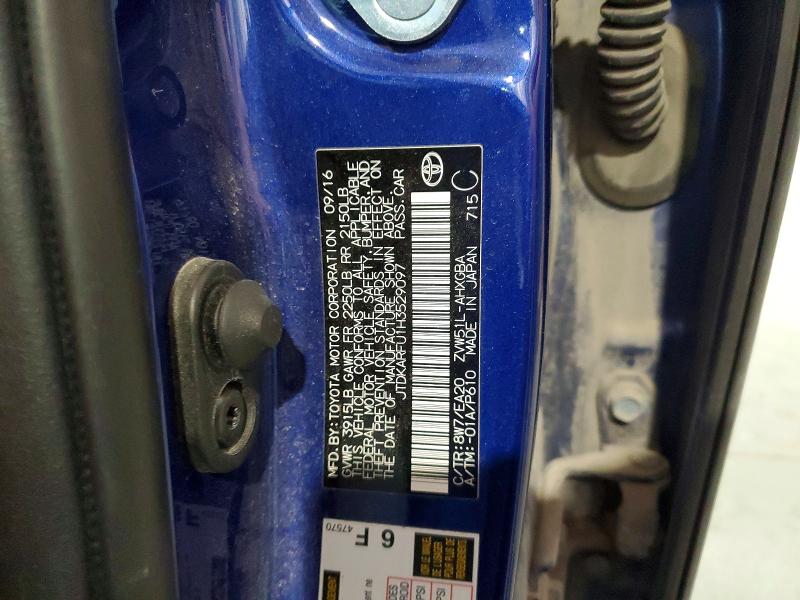 53288206 :رقم المزاد ، JTDKARFU1H3529097 vin ، 2017 Toyota Prius مزاد بيع