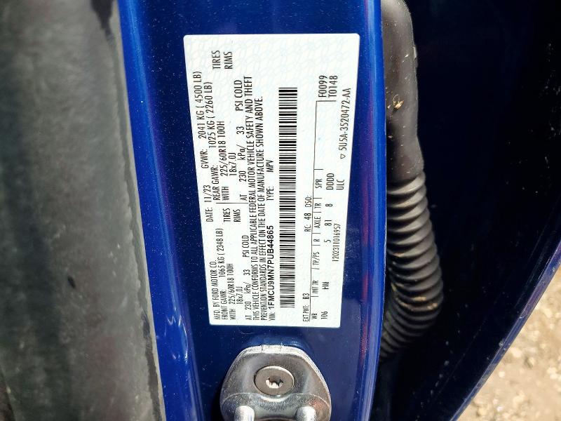 2023 Ford Escape მანქანა იყიდება აუქციონზე, vin: 1FMCU9MN7PUB44865, აუქციონის ნომერი: 51699456