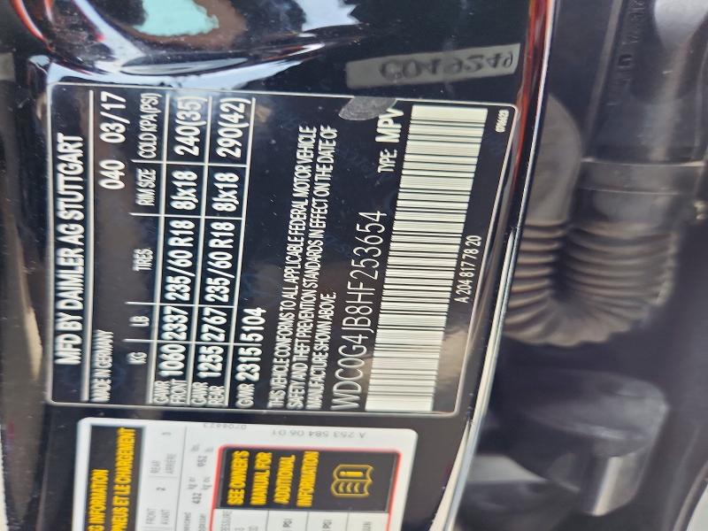Продажа на аукционе авто 2017 Mercedes-benz Glc, vin: WDC0G4JB8HF253654, номер лота: 52489246