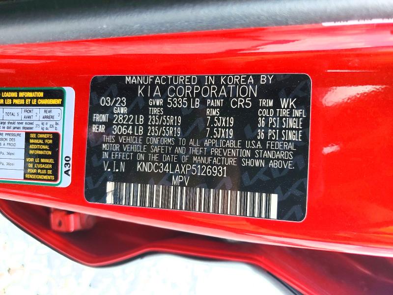 Продажа на аукционе авто 2023 Kia Ev6, vin: KNDC34LAXP5126931, номер лота: 55184346