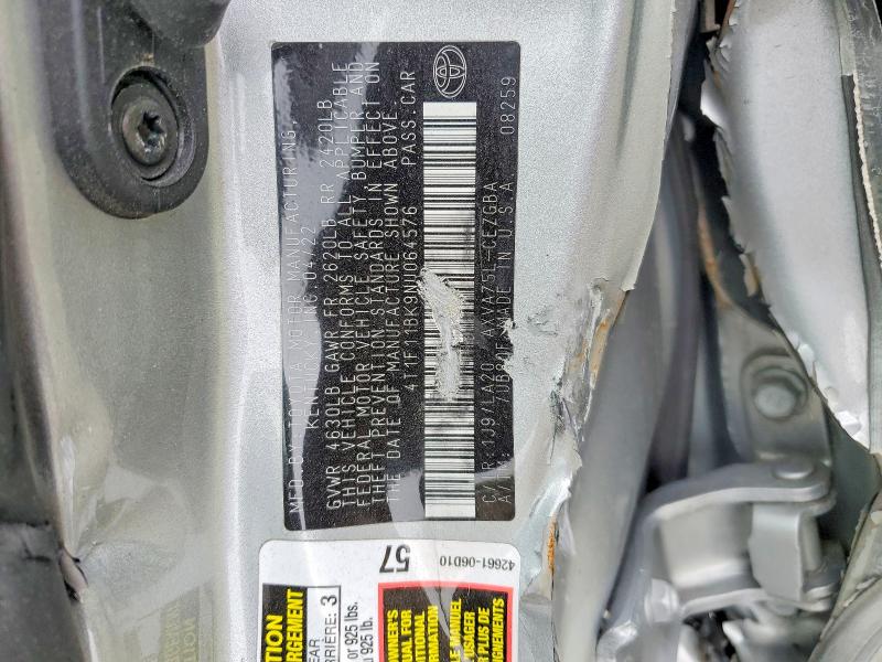 Aukcja sprzedaży 2022 Toyota Camry, vin: 4T1F11BK9NU064576, numer aukcji: 52933426