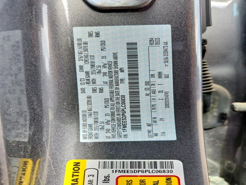 2023 Ford Bronco მანქანა იყიდება აუქციონზე, vin: 1FMEE5DP6PLC06830, აუქციონის ნომერი: 53614016