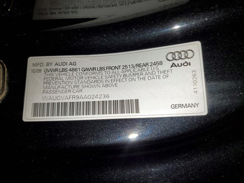 53804406 :رقم المزاد ، WAUGVAFR9AA024236 vin ، 2010 Audi S5 مزاد بيع