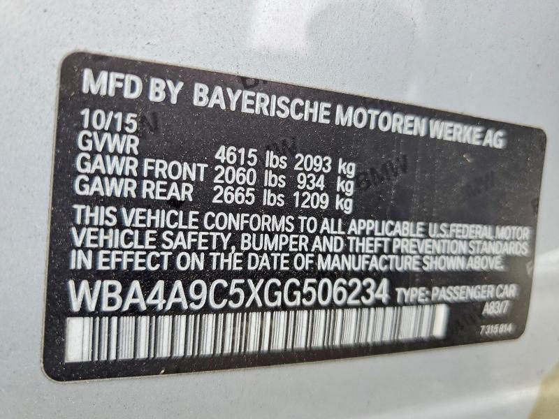 Aukcja sprzedaży 2016 Bmw 428, vin: WBA4A9C5XGG506234, numer aukcji: 53978126