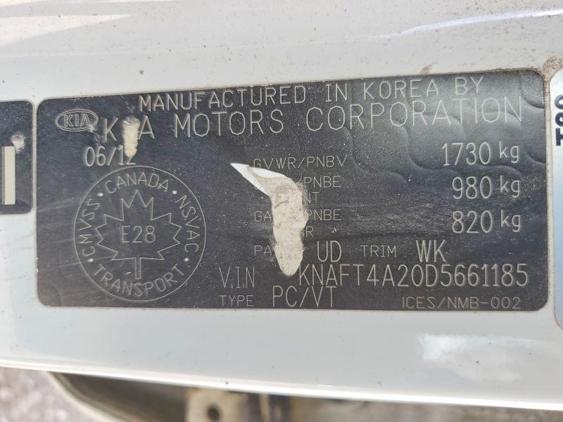 52071016 :رقم المزاد ، KNAFT4A20D5661185 vin ، 2013 Kia Forte مزاد بيع