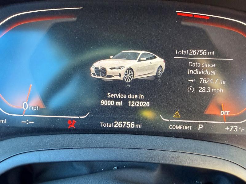 2021 Bmw 430i მანქანა იყიდება აუქციონზე, vin: WBA53AP04MCG87688, აუქციონის ნომერი: 46396076