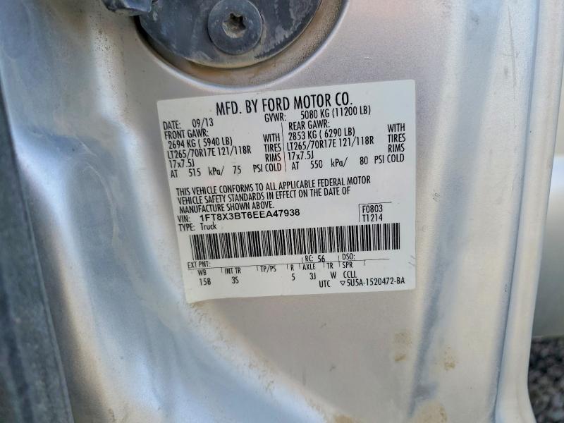 53095416 :رقم المزاد ، 1FT8X3BT6EEA47938 vin ، 2014 Ford F350 مزاد بيع