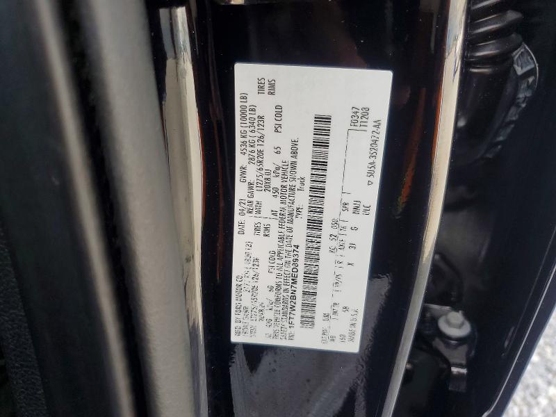 Продаж на аукціоні авто 2021 Ford F250, vin: 1FT7W2BN7MED89374, номер лоту: 55416916
