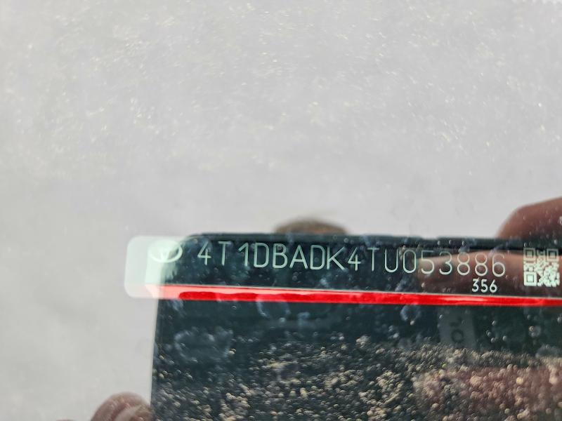 52842146 :رقم المزاد ، 4T1DBADK4TU053886 vin ، 2026 Toyota Camry مزاد بيع