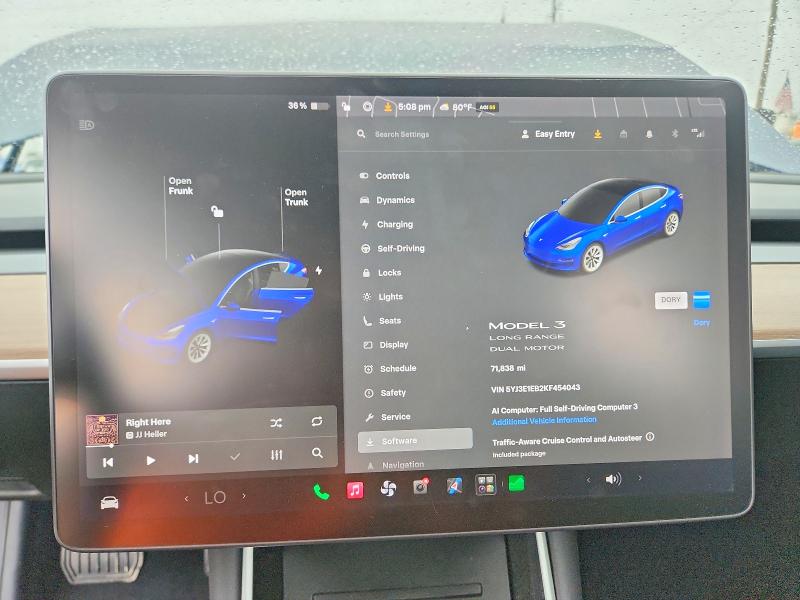 Aukcja sprzedaży 2019 Tesla Model 3, vin: 5YJ3E1EB2KF454043, numer aukcji: 55163786