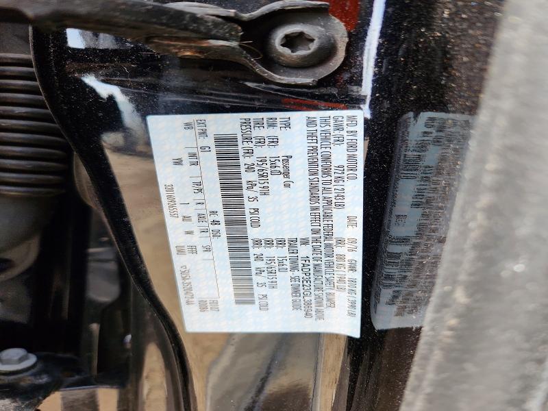 2016 Ford Focus მანქანა იყიდება აუქციონზე, vin: 1FADP3E23GL386940, აუქციონის ნომერი: 54224606