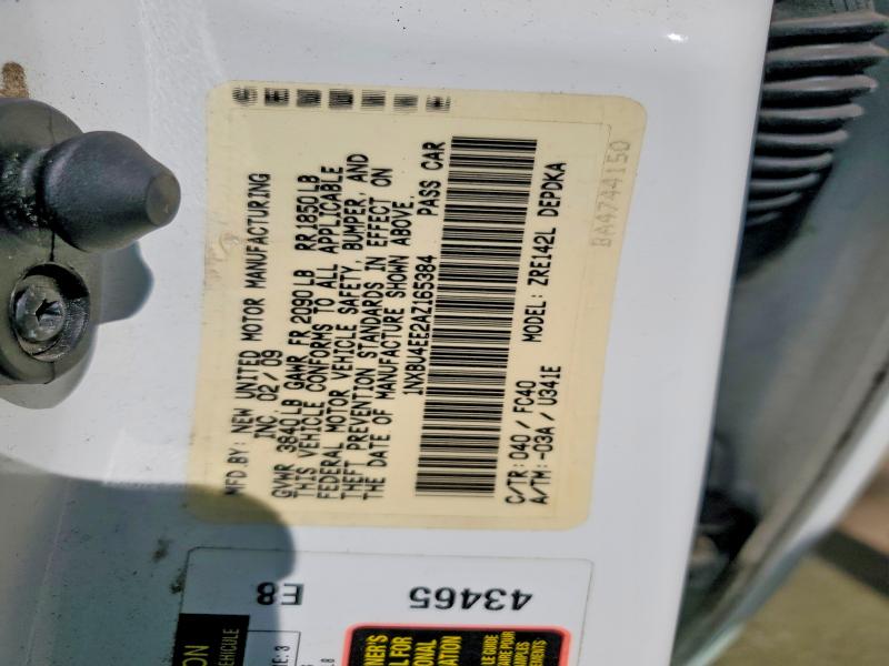 Продаж на аукціоні авто 2010 Toyota Corolla, vin: 1NXBU4EE2AZ165384, номер лоту: 52848456