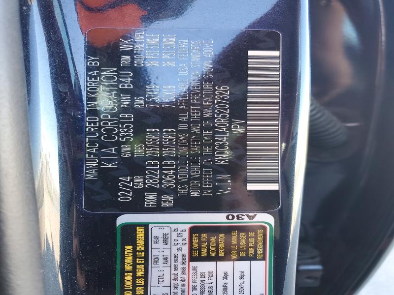 Продаж на аукціоні авто 2024 Kia Ev6, vin: KNDC34LA0R5207326, номер лоту: 54296726