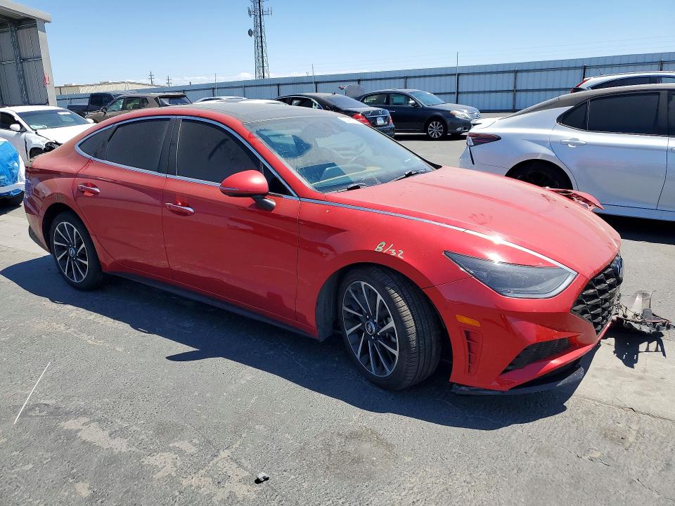 53909726 :رقم المزاد ، 5NPEH4J28MH064740 vin ، 2021 Hyundai Sonata مزاد بيع