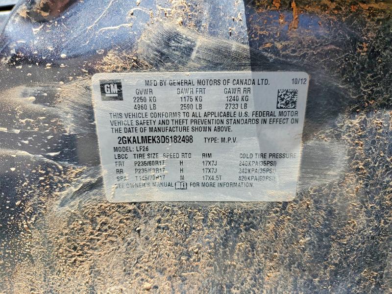 Продажа на аукционе авто 2013 Gmc Terrain, vin: 2GKALMEK3D6182498, номер лота: 51516426