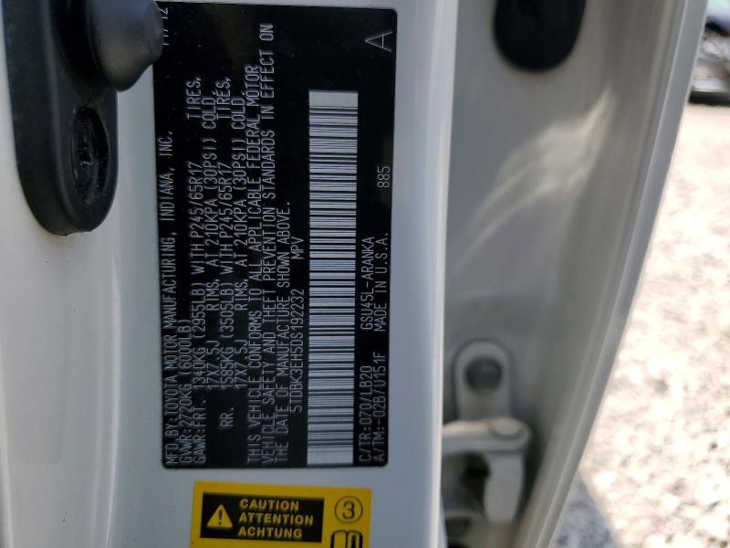 Продажа на аукционе авто 2013 Toyota Highlander, vin: 5TDBK3EH5DS192232, номер лота: 54159546
