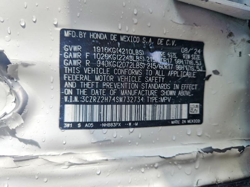 Aukcja sprzedaży 2025 Honda Hr-v, vin: 3CZRZ2H74SM732734, numer aukcji: 53257176