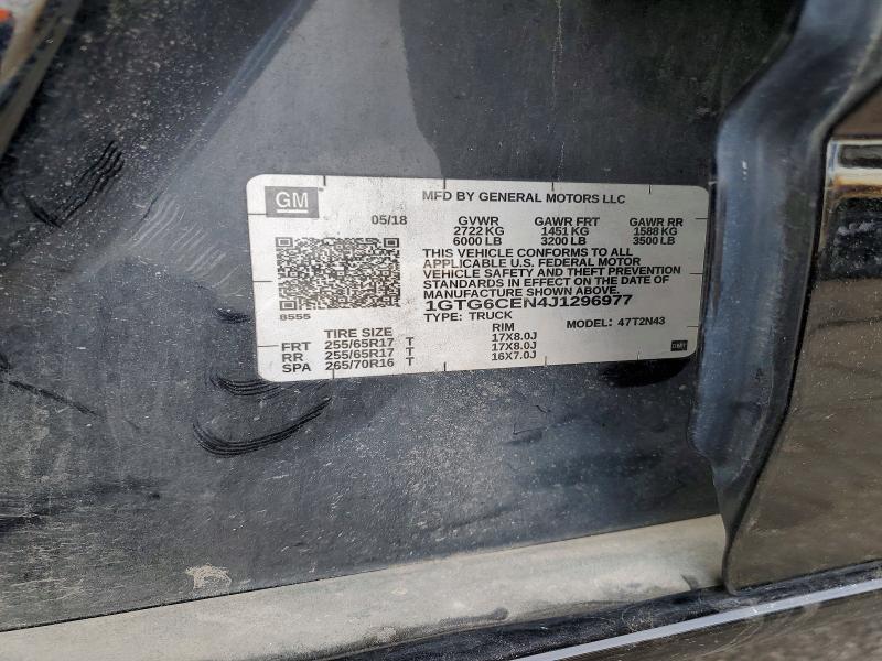 Продаж на аукціоні авто 2018 Gmc Canyon, vin: 1GTG6CEN4J1296977, номер лоту: 55380396