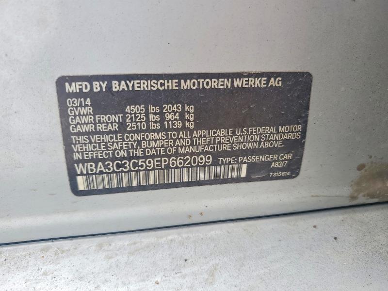 54441626 :رقم المزاد ، WBA3C3C59EP662099 vin ، 2014 Bmw 320 مزاد بيع