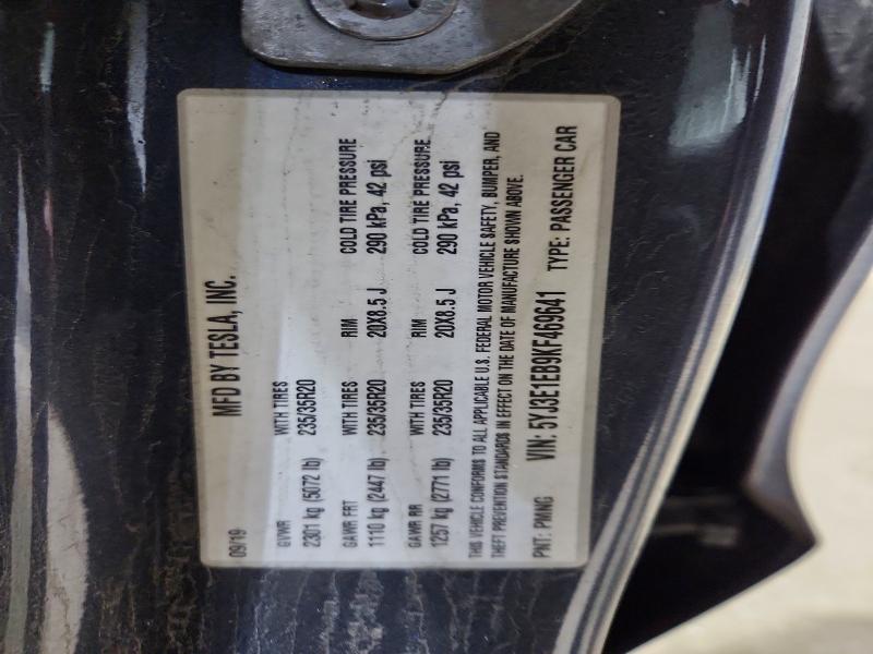 Aukcja sprzedaży 2019 Tesla Model 3, vin: 5YJ3E1EB9KF469641, numer aukcji: 52148416