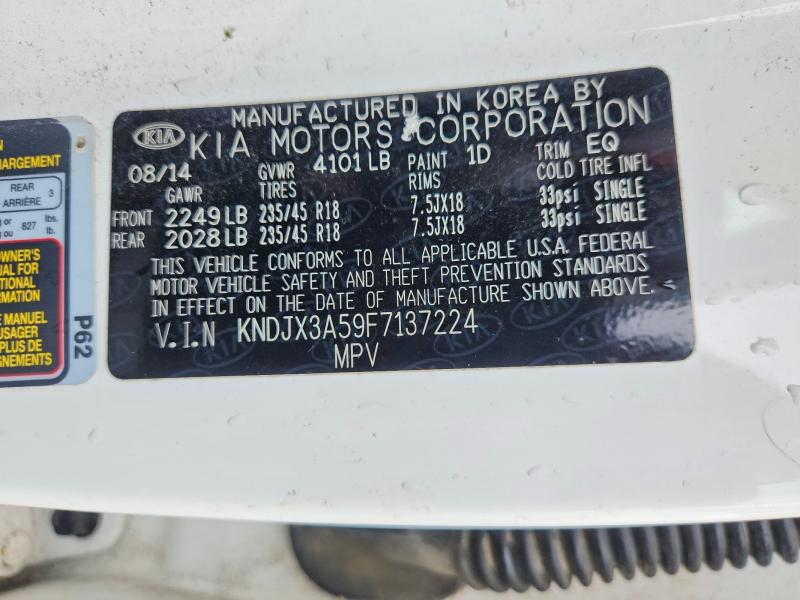 Продажа на аукционе авто 2015 Kia Soul, vin: KNDJX3A59F7137224, номер лота: 55425296