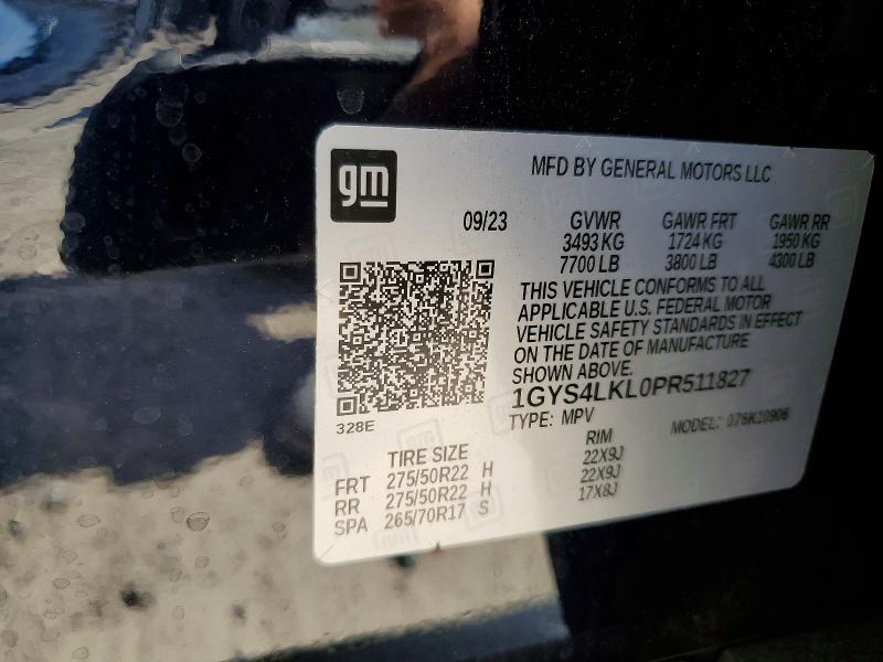 Продаж на аукціоні авто 2023 Cadillac Escalade, vin: 1GYS4LKL0PR511827, номер лоту: 53099536