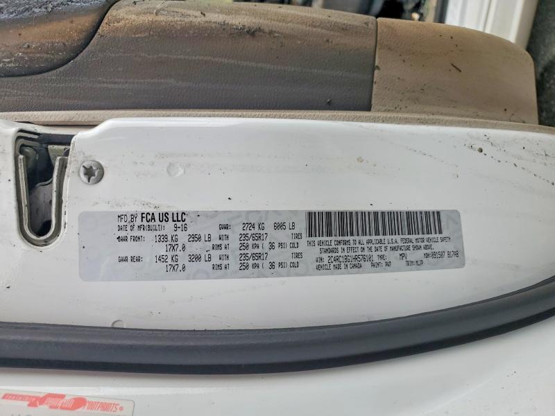 52220526 :رقم المزاد ، 2C4RC1BG1HR576101 vin ، 2017 Chrysler Pacifica مزاد بيع