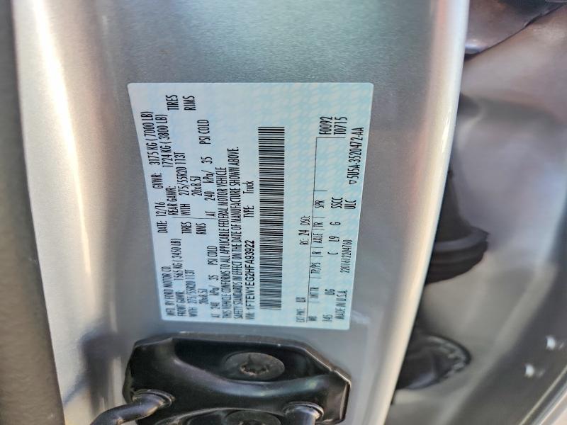 Aukcja sprzedaży 2017 Ford F150, vin: 1FTEW1EG2HFA93922, numer aukcji: 52195006