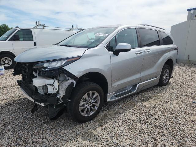 52484406 :رقم المزاد ، 5TDJRKEC6MS039901 vin ، 2021 Toyota Sienna مزاد بيع