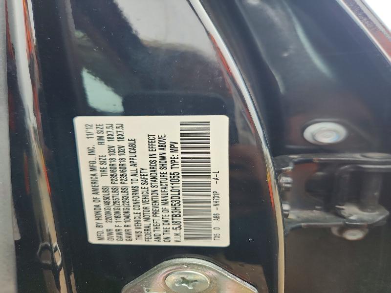 55200576 :رقم المزاد ، 5J8TB3H53DL011055 vin ، 2013 Acura Rdx مزاد بيع