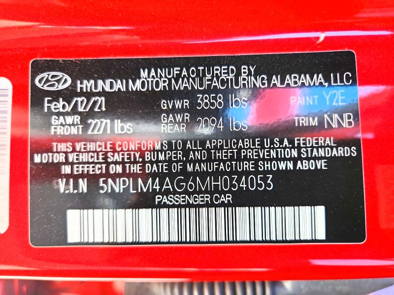 Продаж на аукціоні авто 2021 Hyundai Elantra, vin: 5NPLM4AG6MH034053, номер лоту: 55076676
