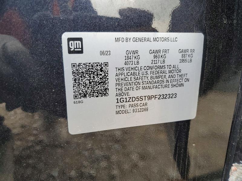 Aukcja sprzedaży 2023 Chevrolet Malibu, vin: 1G1ZD5ST9PF232323, numer aukcji: 54175406