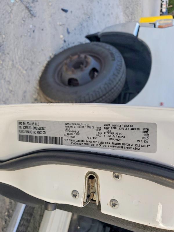 52750166 :رقم المزاد ، 3C63RRGL0MG588367 vin ، 2021 Ram 3500 مزاد بيع