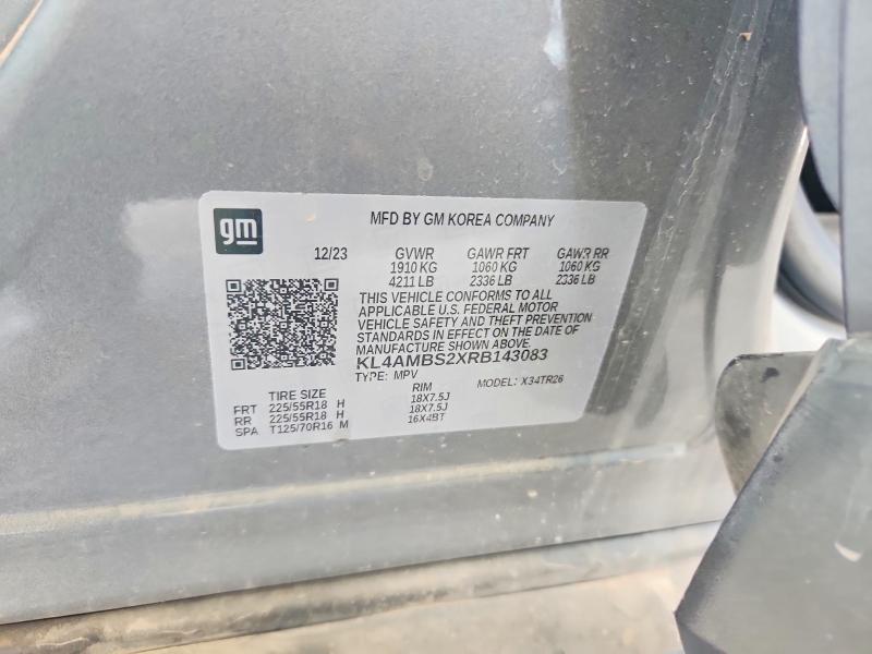 2024 Buick Encore Gx მანქანა იყიდება აუქციონზე, vin: KL4AMBS2XRB143083, აუქციონის ნომერი: 53415806
