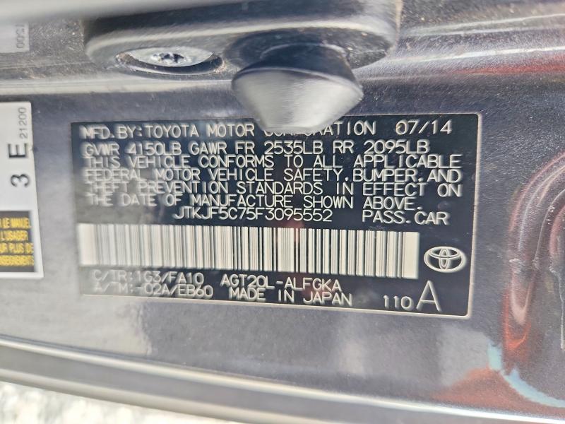 Aukcja sprzedaży 2015 Scion Tc, vin: JTKJF5C75F3095552, numer aukcji: 54272206