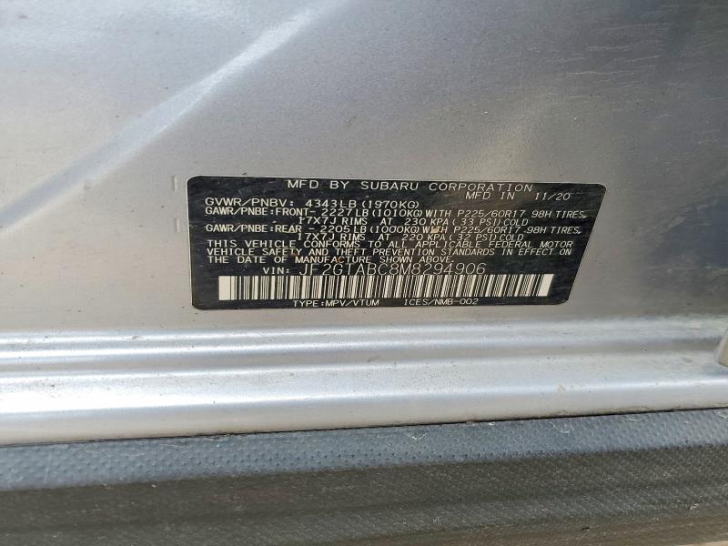 Продаж на аукціоні авто 2021 Subaru Crosstrek, vin: JF2GTABC8M8294906, номер лоту: 52390466