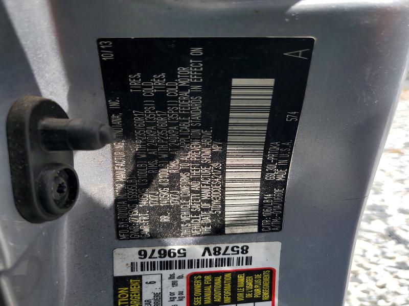 Aukcja sprzedaży 2014 Toyota Sienna, vin: 5TDYK3DC0ES421739, numer aukcji: 54260156