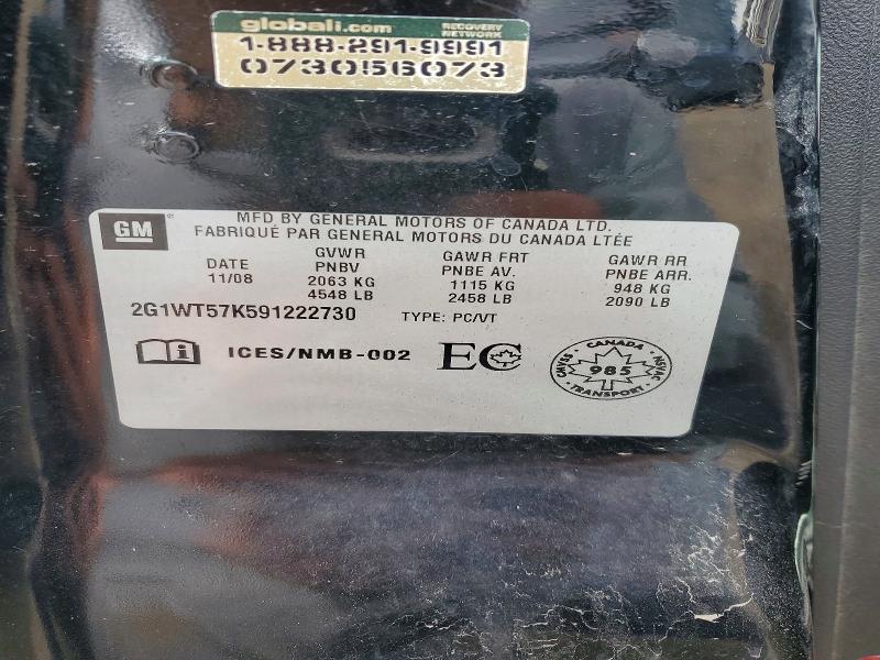 Aukcja sprzedaży 2009 Chevrolet Impala, vin: 2G1WT57K591222730, numer aukcji: 53216376