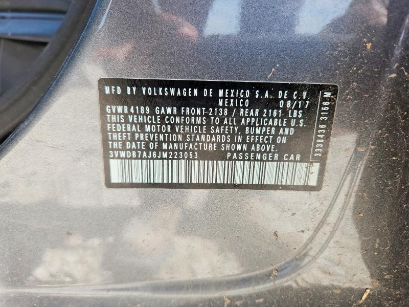 Продаж на аукціоні авто 2018 Volkswagen Jetta Gli W/direct S, vin: 3VWDB7AJ6JM223053, номер лоту: 55450996