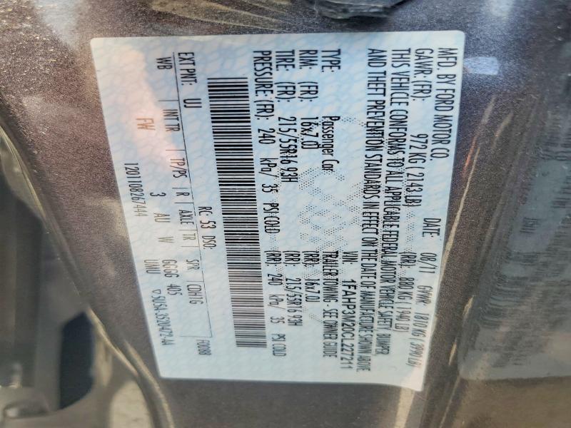 Продаж на аукціоні авто 2012 Ford Focus, vin: 1FAHP3M20CL227211, номер лоту: 55241956