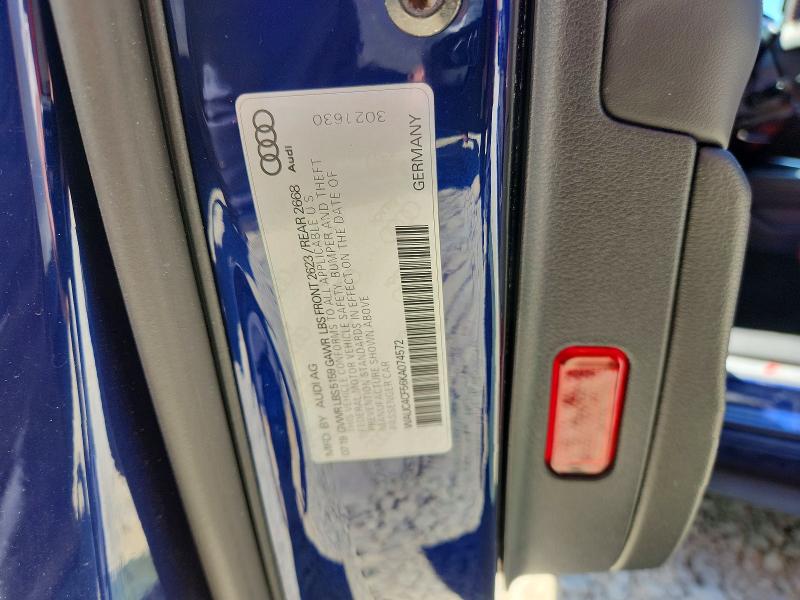Продажа на аукционе авто 2019 Audi S5, vin: WAUC4CF56KA074572, номер лота: 54805656