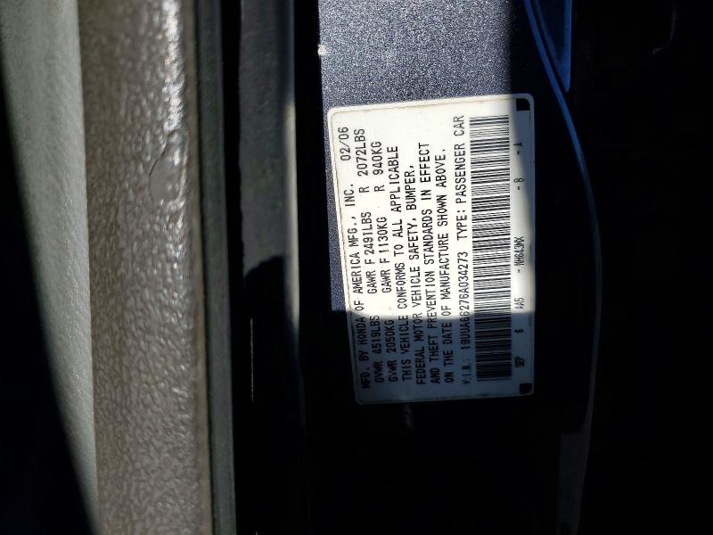 2006 Acura 3.2tl მანქანა იყიდება აუქციონზე, vin: 19UUA66276A034273, აუქციონის ნომერი: 53978606