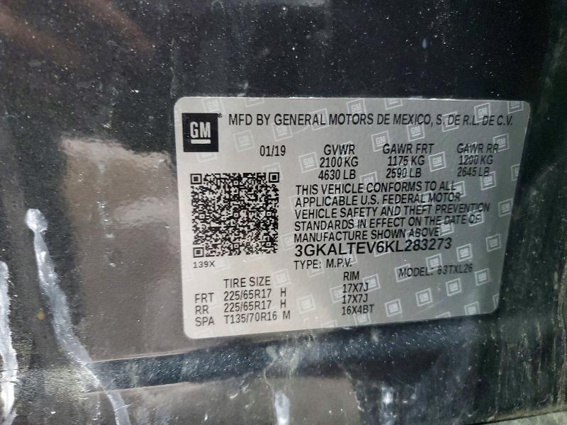 Aukcja sprzedaży 2019 Gmc Terrain, vin: 3GKALTEV6KL283273, numer aukcji: 54010376