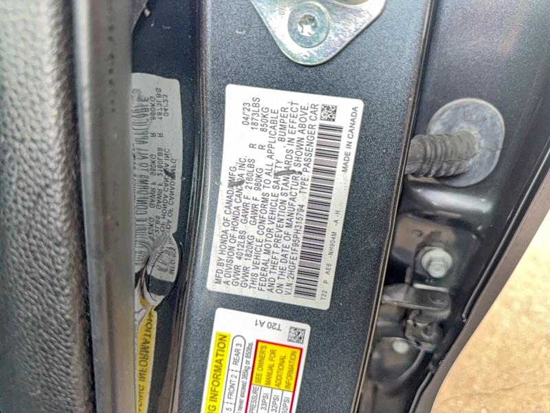 53104766 :رقم المزاد ، 2HGFE1F95PH315794 vin ، 2023 Honda Civic مزاد بيع