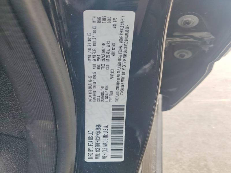 Продаж на аукціоні авто 2023 Ram 1500, vin: 1C6SRFHT3PN542696, номер лоту: 54004436