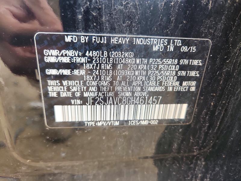 Продажа на аукционе авто 2016 Subaru Forester, vin: JF2SJAVC8GH461457, номер лота: 54141146
