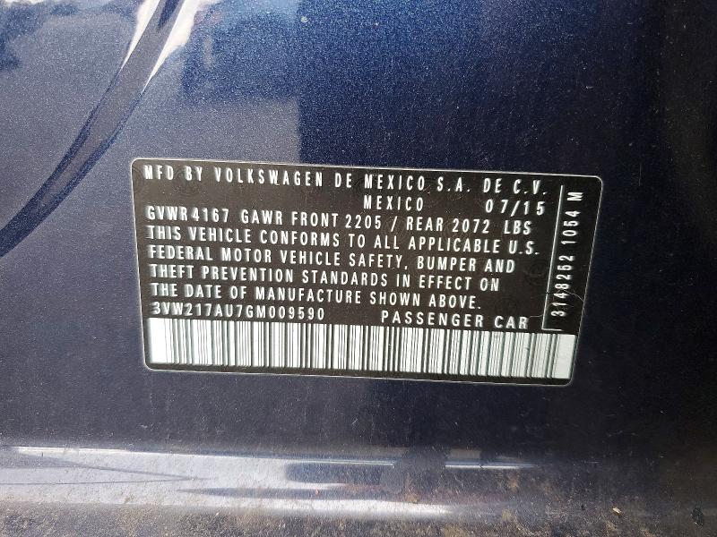 Продаж на аукціоні авто 2016 Volkswagen Golf, vin: 3VW217AU7GM009590, номер лоту: 53669746